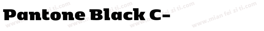 Pantone Black C字体转换